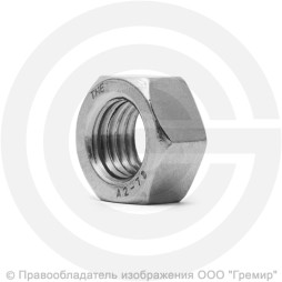Гайка нержавеющая A2 М20 DIN 934