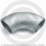 Отвод 377х9 (Ду-350) оцинкованный 90 градусов