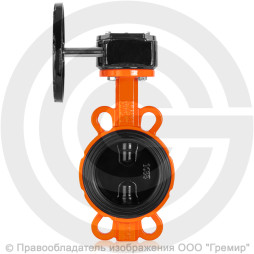 Затвор дисковый поворотный межфланцевый с редуктором Ду-200 Ру-16 EPDM с чугунным диском Helver VBS-111