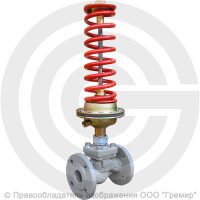 Регулятор давления прямого действия НО "после себя" чугунный фланцевый Ду-15 Ру-16 Kvy=4м3/ч 0,05-0,3 МПа Энерготехномаш УРРД-НО-РД
