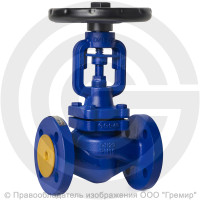 Клапан запорный чугунный фланцевый Ду-20 Ру-16 (Т<300°С) сильфонный Benarmo