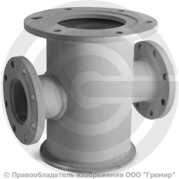 Подставка пожарная фланцевая односторонняя ППФО Ду-150 ВЧШГ с ЦПП цинк+AL ГОСТ ISO 2531-2012