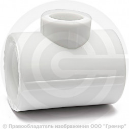 Тройник PP-R переходной белый внутренняя пайка Дн 32-20-20 VALFEX