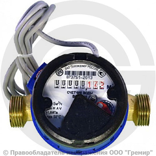 Счетчик воды ВСХд 20 для холодной воды с импульсным выходом купить в ...