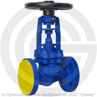 Клапан запорный стальной фланцевый Ду-40 Ру-40 (Т<425°С) сильфонный Benarmo