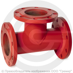 Тройник фланцевый ТФ стальной Ду 400-300 Ру-16 КЗСД