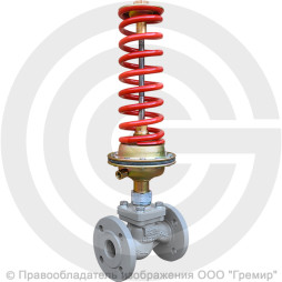 Регулятор давления прямого действия НО "после себя" чугунный фланцевый Ду-65 Ру-16 Kvy=63м3/ч 0,3-1,2 МПа Энерготехномаш УРРД-НО-РД