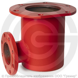 Подставка пожарная односторонняя фланцевая ППОФ стальная Ду-200 Ру-10 КЗСД