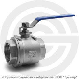 Кран нержавеющий AISI 316 (CF8M) Ду-65 (2 1/2") Ру-25 ВР (ВН) муфтовый NK-BML65/6