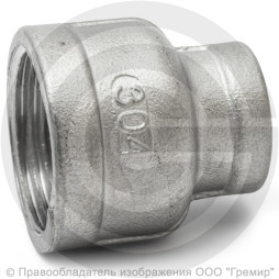 Муфта нержавеющая AISI 304 переходная Ду 32-25 (1 1/4"-1")