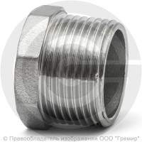 Заглушка нержавеющая AISI 304 6-ти гранная НР (НАР) Ду-10 (3/8") Заглушка нержавеющая AISI 304 6-ти гранная НР (НАР) Ду-10 (3/8")