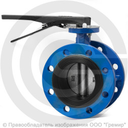 Затвор чугунный поворотный фланцевый Ду-80 Ру-16 из чугуна EPDM с чугунным диском ABRA BUV-FL226