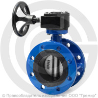 Затвор чугунный поворотный фланцевый с редуктором Ду-150 Ру-16 EPDM с чугунным диском ABRA BUV-FL226 Затвор чугунный поворотный фланцевый с редуктором Ду-150 Ру-16 EPDM с чугунным диском ABRA BUV-FL226