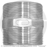 Ниппель нержавеющий AISI 304 переходной Ду 20-15 (3/4"-1/2")
