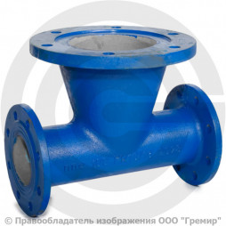 Пожарная подставка фланцевая ППФ Ду-350 Ру-16 ВЧШГ с ЦПП цинк+AL ГОСТ ISO 2531-2012