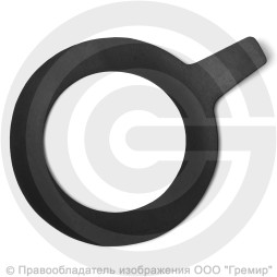 Прокладка фланцевая резиновая ТМКЩ Ду-125 Ру 10-40 (191х132х4) 4 мм с ушком исп.А ГОСТ 15180-86